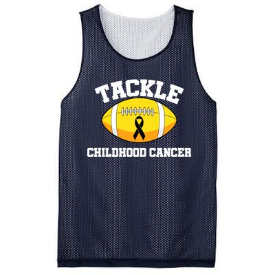 Tackle Childhood Cancer Football Logo Mesh Reversible Basketball Jersey Tank