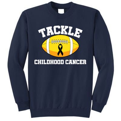 Tackle Childhood Cancer Football Logo Tall Sweatshirt