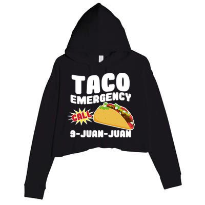 Taco Emergency Call 9-Juan-Juan Crop Fleece Hoodie