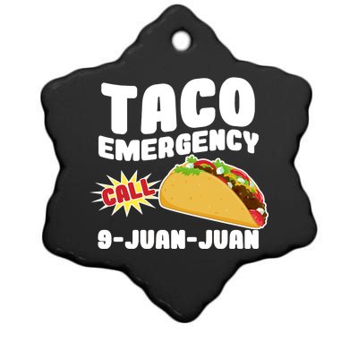 Taco Emergency Call 9-Juan-Juan Ceramic Star Ornament