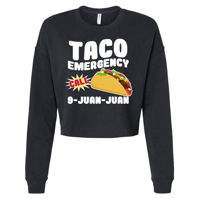 Taco Emergency Call 9-Juan-Juan Cropped Pullover Crew