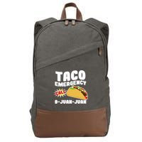 Taco Emergency Call 9-Juan-Juan Cotton Canvas Backpack