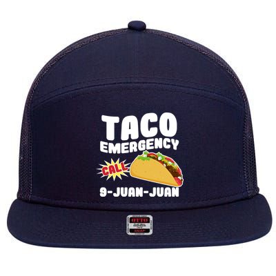 Taco Emergency Call 9-Juan-Juan 7 Panel Mesh Trucker Snapback Hat