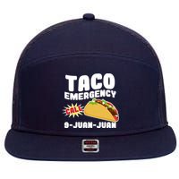 Taco Emergency Call 9-Juan-Juan 7 Panel Mesh Trucker Snapback Hat