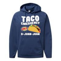 Taco Emergency Call 9-Juan-Juan Performance Fleece Hoodie