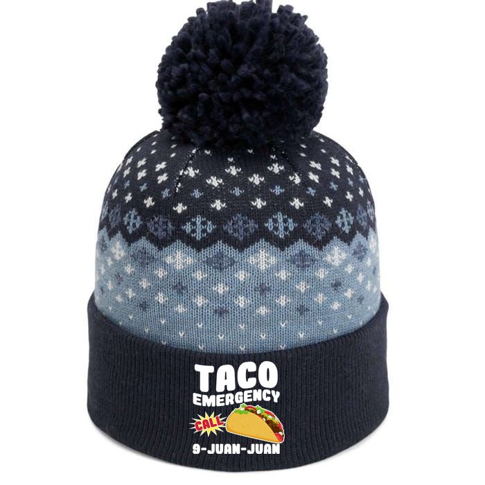 Taco Emergency Call 9-Juan-Juan The Baniff Cuffed Pom Beanie