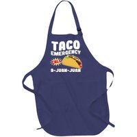 Taco Emergency Call 9-Juan-Juan Full-Length Apron With Pockets