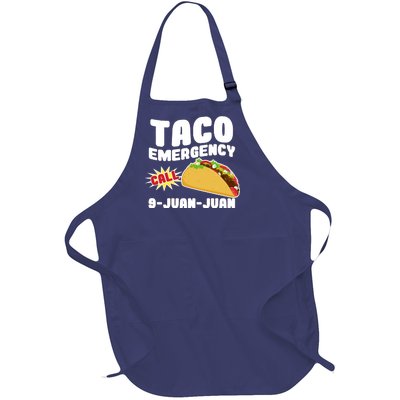 Taco Emergency Call 9-Juan-Juan Full-Length Apron With Pockets