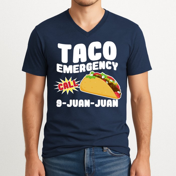 Taco Emergency Call 9-Juan-Juan V-Neck T-Shirt