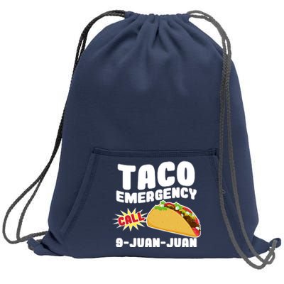 Taco Emergency Call 9-Juan-Juan Sweatshirt Cinch Pack Bag