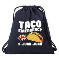 Taco Emergency Call 9-Juan-Juan Drawstring Bag