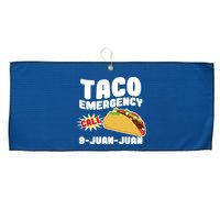 Taco Emergency Call 9-Juan-Juan Large Microfiber Waffle Golf Towel