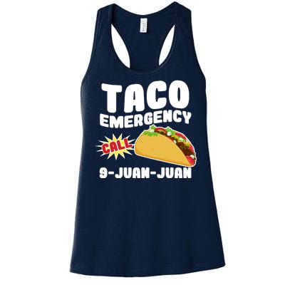 Taco Emergency Call 9-Juan-Juan Women's Racerback Tank