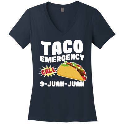 Taco Emergency Call 9-Juan-Juan Women's V-Neck T-Shirt