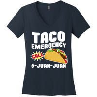 Taco Emergency Call 9-Juan-Juan Women's V-Neck T-Shirt