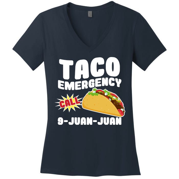 Taco Emergency Call 9-Juan-Juan Women's V-Neck T-Shirt