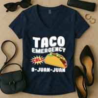 Taco Emergency Call 9-Juan-Juan Women's V-Neck T-Shirt