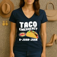 Taco Emergency Call 9-Juan-Juan Women's V-Neck T-Shirt