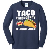 Taco Emergency Call 9-Juan-Juan Kids Long Sleeve Shirt