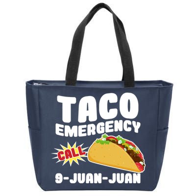 Taco Emergency Call 9-Juan-Juan Zip Tote Bag
