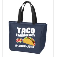 Taco Emergency Call 9-Juan-Juan Zip Tote Bag