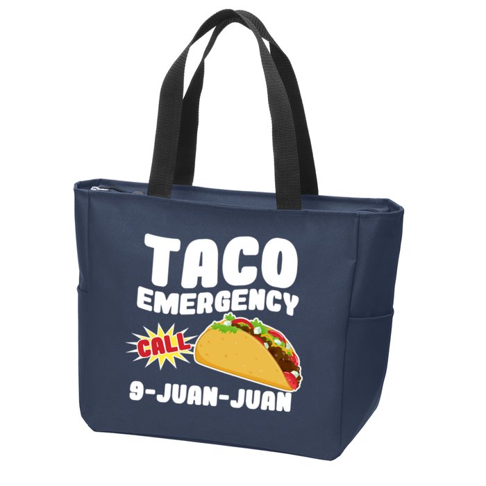 Taco Emergency Call 9-Juan-Juan Zip Tote Bag