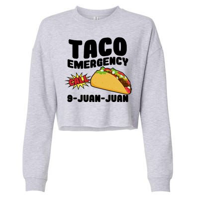 Taco Emergency Call 9-Juan-Juan Cropped Pullover Crew