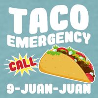 Taco Emergency Call 9-Juan-Juan Sueded Cloud Jersey T-Shirt