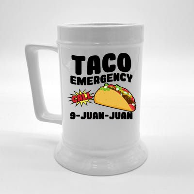 Taco Emergency Call 9-Juan-Juan Beer Stein