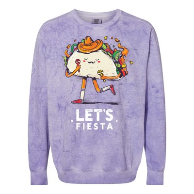 Taco Let's Fiesta Colorblast Crewneck Sweatshirt