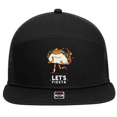 Taco Let's Fiesta 7 Panel Mesh Trucker Snapback Hat