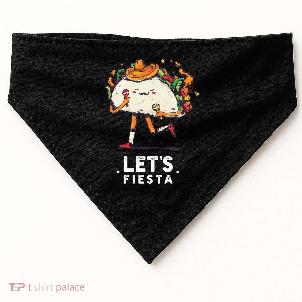 Taco Let's Fiesta USA-Made Doggie Bandana