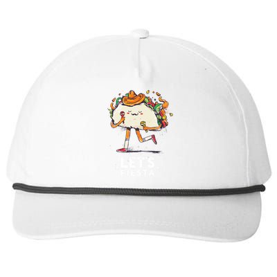 Taco Let's Fiesta Snapback Five-Panel Rope Hat