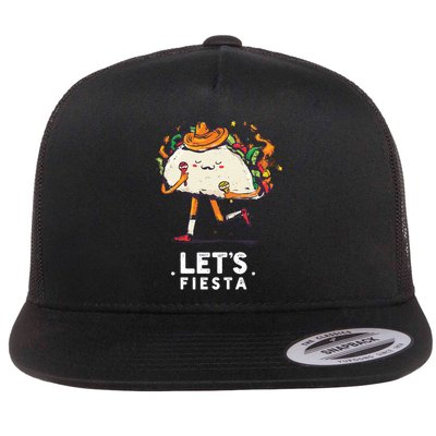 Taco Let's Fiesta Flat Bill Trucker Hat