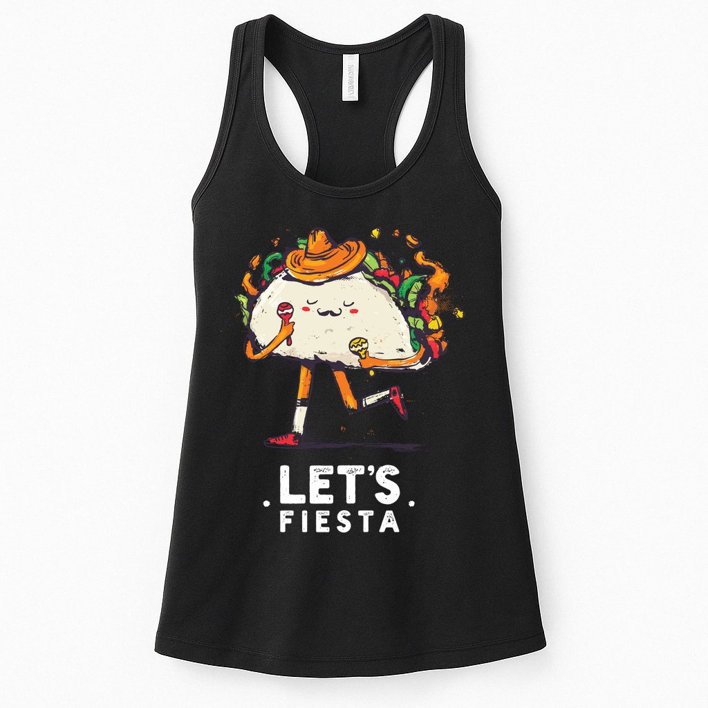 Taco Let's Fiesta Womens Tank Top