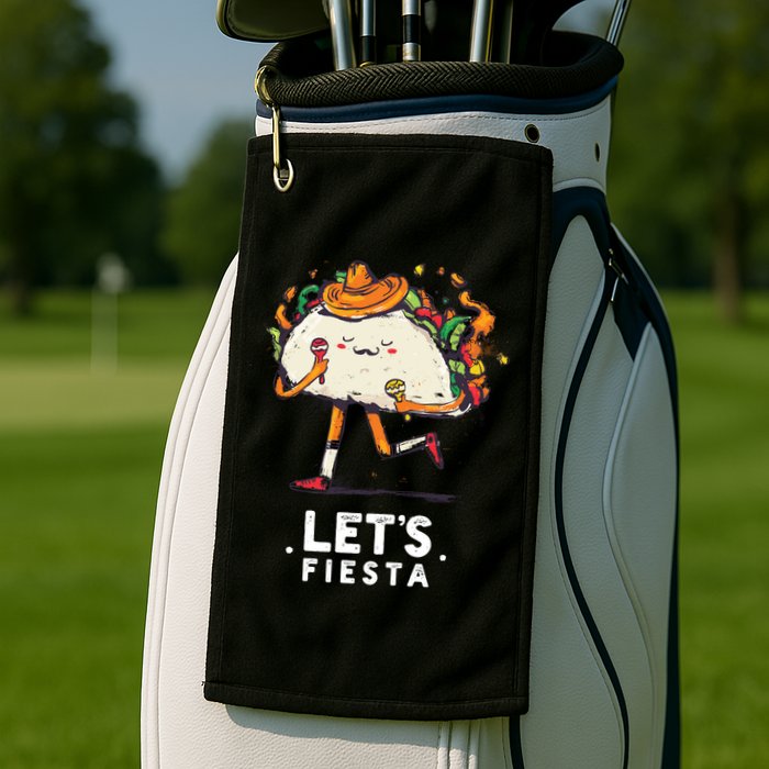 Taco Let's Fiesta Golf Towel