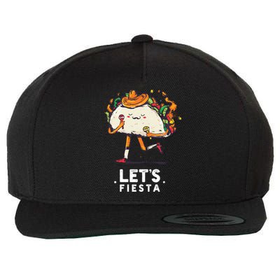 Taco Let's Fiesta Wool Snapback Cap