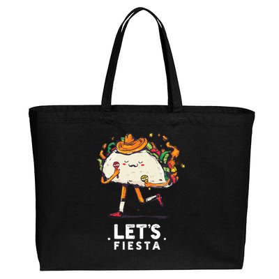 Taco Let's Fiesta Cotton Canvas Jumbo Tote