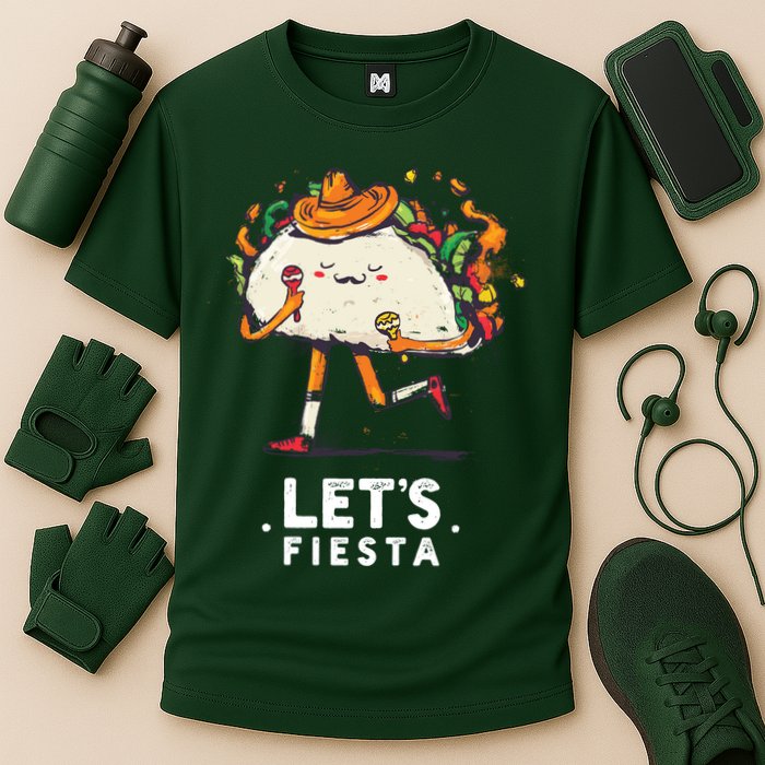 Taco Let's Fiesta Cooling Performance Crew T-Shirt