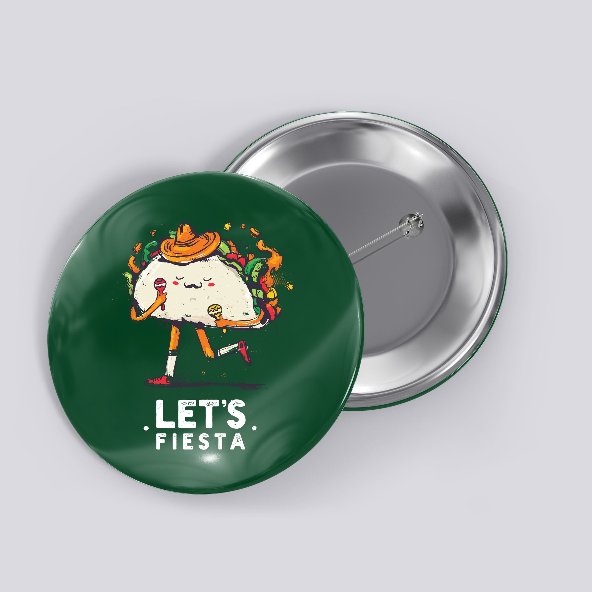 Taco Let's Fiesta Button