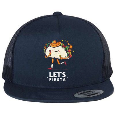 Taco Let's Fiesta Flat Bill Trucker Hat