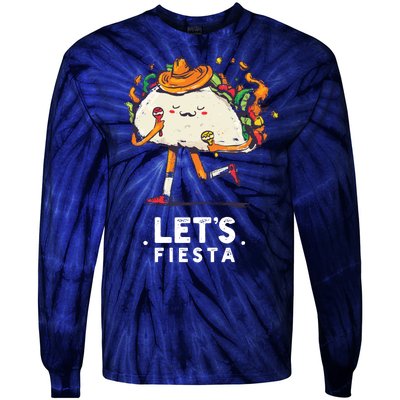 Taco Let's Fiesta Tie-Dye Long Sleeve Shirt