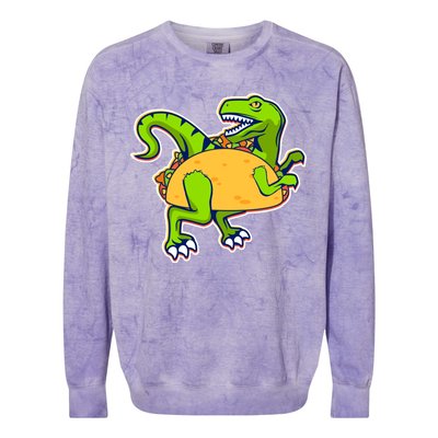 Taco-Raptor Colorblast Crewneck Sweatshirt