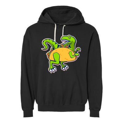 Taco-Raptor Garment-Dyed Fleece Hoodie