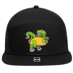 Taco-Raptor 7 Panel Mesh Trucker Snapback Hat