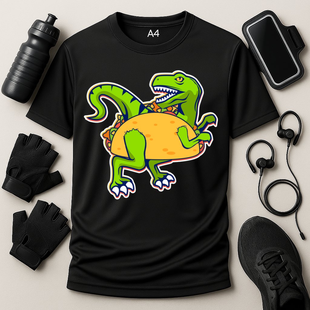 Taco-Raptor Cooling Performance Crew T-Shirt