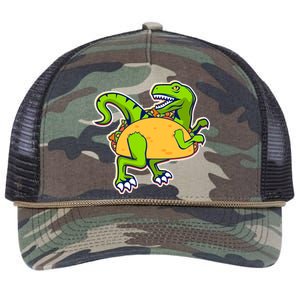 Taco-Raptor Retro Rope Trucker Hat Cap