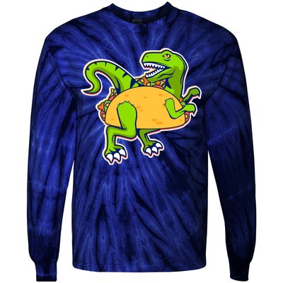 Taco-Raptor Tie-Dye Long Sleeve Shirt