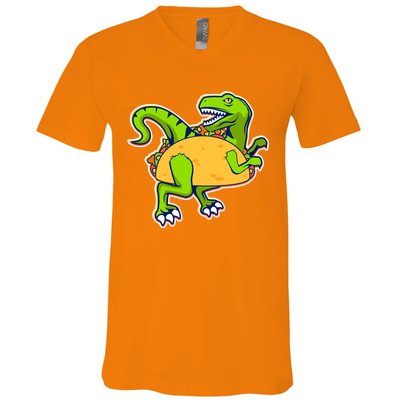 Taco-Raptor V-Neck T-Shirt