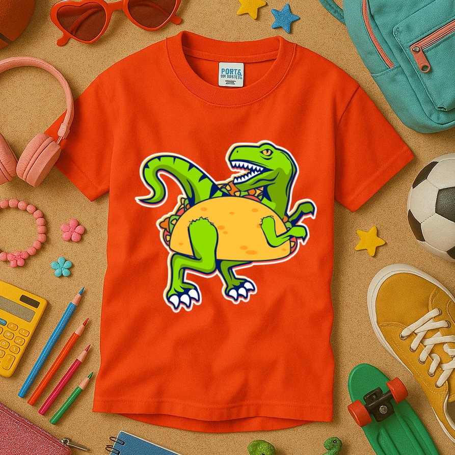 Taco-Raptor Kids T-Shirt